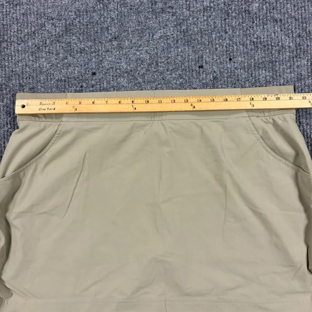 Columbia Omni-Shield Womens Skort 2X Beige Hiking Athletic Advanced Repellency